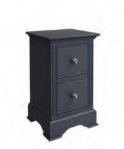 BP Bedroom Midnight Grey - Small Bedside