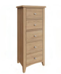 GAO Bedroom 5 Drawer Narrow Chest