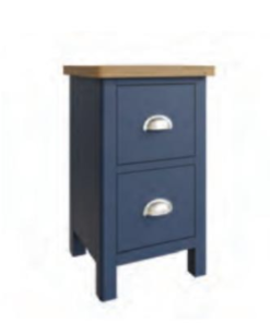 RA Bedroom Blue Small Bedside Cabinet