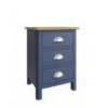 RA Bedroom Blue 3 Drawer Bedside